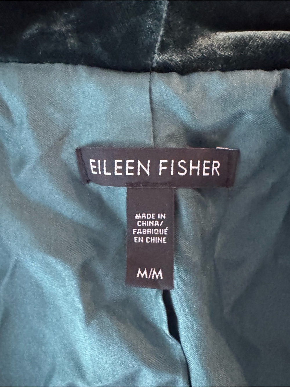 Eileen Fisher Blazer velvet - Picture 3 of 5